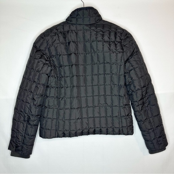 J. Crew Black Quilted Down Filled Gold Embellished Zip Up Jacket Coat Women’s XS - Picture 9 of 14